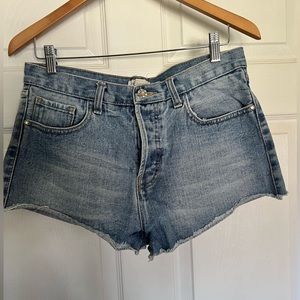 Forever21 cheeky high rise 100% cotton denim jean shorts